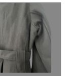 Torrid  14-16 1X Cropped Trench Coat Jacket Wool Tie Waist Wrap Black Womens Photo 8