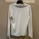 Olivia Sky  Women's Cream Button-Up Long Sleeve Top Photo 4