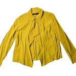 ZARA Yellow Mustard Open Jacket Size: L Photo 0
