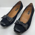 Paul Green  Black Suede Wedges 9.5 Photo 1