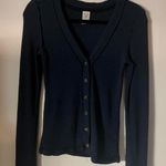 Free People  navy v-neck cardigan Photo 0