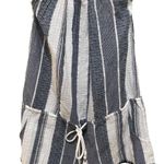 Becca Striped and Crochet Romper Blue White Cover Up Swim Size Medium Photo 4