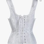 02 Collection White Bridal Bustier Large NWOT Photo 7