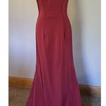 KLEINFELD Formal Dress Sz 6 Gown Bridesmaid Prom Holiday Burgundy Red Party EUC Photo 0