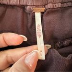 Free People  Mauve Linen Blend Cargo Mini Shorts | Utility Boho | Size M Photo 8