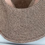 David & Young Packable Paper Straw Flappy Beach Hat One Size Pink White Black Photo 8