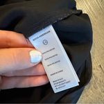 Good American  Black Satin Buttondown Shirt L/XL Photo 4