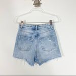 Topshop LIGHT WASH SHARK BITE SHORTS Photo 5