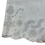 Driftwood NEW  LULU Denim Jean Short Embroidered Scalloped Hem Beach Sz 28 $118 Photo 3