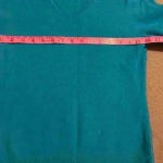 Apt. 9  Woman’s Blue 100% cashmere v-neck‎ pullover sweater size L Photo 6