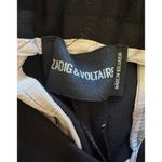 Zadig & Voltaire Trousers Dress Pants Satin Ribbon Leg Stripe Size 36 Photo 3