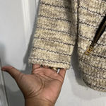 Lucky Brand  Marled Knit Tweed Moto Asymmetrical Zip Up Jacket - Size Medium Photo 3