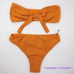 New! Set! In‎ Your Arms Free People Oceanic Bikini Top and bottom orange, size M Orange Size M Photo 1