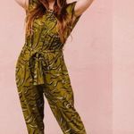 Anthropologie Corey Lynn Calter Cody Oliver Tiger Print Jumpsuit Photo 3