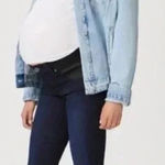 Paige Maternity Side Panel Verdugo Ankle Jeans in Mona Dark Wash Size 25 Photo 0