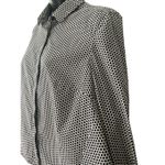 Akris Punto  Designer Polka Dot Button Down Shirt Sz 8 Photo 2