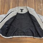 Apostrophe  Women’s Tweed Blazer Jacket Knit Preppy Fringe Petite Size 10P Zip Photo 8