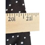 POL Black White Polka Dot Ruffle Lace Trim Spaghetti Strap Tank Top Womens Large Photo 6