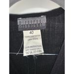 OAK + FORT Women's Black Wool Midi Wrap‎ Dress Size 40 Formal Photo 2