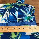 Madison Leigh  size 10 blue green floral sundress padded top adjustable straps Photo 5