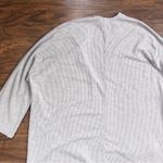 Anthropologie DONNI. •  Sandwash Ribbed Sweater Coat cardigan jacket cream grey Photo 7