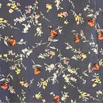 Inspired Hearts Floral Milkmaid Dress Sz XL Puff Sleeves Prairie Cottage Peasant Blue Photo 4