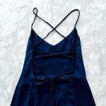 Show Me Your Mumu Godshaw Goddess Gown Crisp Navy Blue NWOT Small *Short Lining Photo 3