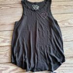 Chaser  distressed Sleeveless Top with Pink Heart size m Photo 0