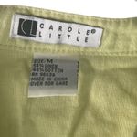 Carole Little Vintage 90s Women's Size Medium Neon Light Green Linen Blouse‎ Photo 3