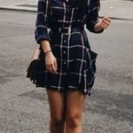 ZARA  Plaid Flannel Tunic Shirt Dress size M Photo 2