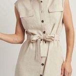 Ellen Tracy  LINEN BLEND SHIRT DRESS NWT small (b46 ) Photo 0