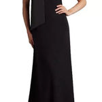Tadashi Shoji Black Bow Neck Gown Size M $458 NEW Read Description Photo 0