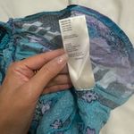 Free People Hot Tropics Tank Top M Floral Print Halter Blue Boho Chic/XS Photo 4