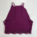 Free People Intimately  XS Wine All Your Love Crop Bralette Top Ribbed Lightweigh Photo 6