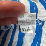 Lulu B Top Womens‎ Large Blue White Stripe Textured Stretch Knit 3/4 Sleeve Hole Photo 10