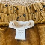 Garnet Hill  Wide Leg Knit Pull On lounge Pants Mustard Black Size SMALL TALL ‘23 Photo 8