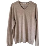 Vince Light Brown Cashmere V-Neck Sweater size XL Photo 0