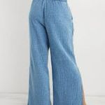 Aerie  Gauzy High Waisted Pool Party Pant Slit Side Wide Leg Size M Photo 11