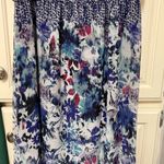 Maurice's Maurice’s Double Slit Blue Floral Maxi Dress Photo 2
