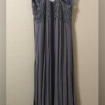 Free People  Adella Sleeveless Maxi Slip Dress in Dark Gray Mauve - Size Medium Photo 5