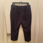 Coldwater Creek Natural Fit Cropped Leg Pants Women's Size 12P Black Stretch NWT Photo 1