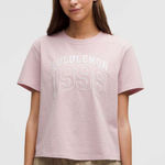 Lululemon  Relaxed-Fit Cotton Jersey T-Shirt *Graphic Pink Haze Size 4 Photo 0