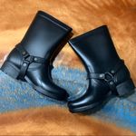 Dirty Laundry NWT  Biker Style Rain Boots Black with studs size 7 new Photo 8