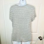 SO  Classic Comfy Favorite Crewneck Short Sleeve Tee Stripe Gray White M Photo 5