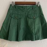 Free People Pleats To Meet You Cotton Miniskirt Black Forest Size 0 NWT Photo 3