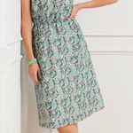 Talbots  Plus Voile Pretty Primrose Fit And Flare MIDI Dress 14W Photo 0