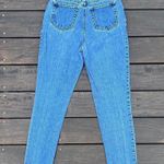L.A. Blues Vintage Blue Medium Wash Jeans High-Waisted Straight-Leg Denim Pants Photo 0
