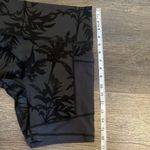 Aerie Chill High Waisted Black & Gray Palm Tree Print Athletic Biking Shorts Photo 7