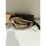 Diane Gail South African Springbok Fur with Leather Trim Crossbody Messenger Bag Brown Photo 7