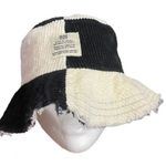 Urban Outfitters  BDG checkered raw edge black and white corduroy bucket hat Photo 0